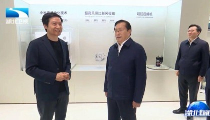 湖北省委书记与雷军交流