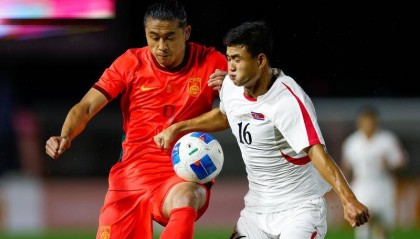 老将出马！亚运会-张玉宁吴曦传射 U23国足2-1逆转朝鲜开门红