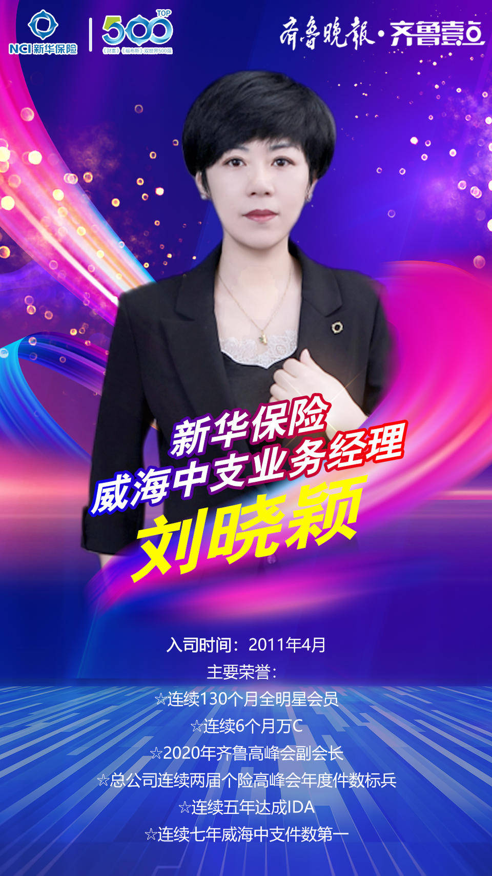 新华保险威海中支业务经理刘晓颖：从9件到百件，跨越式成长三密钥