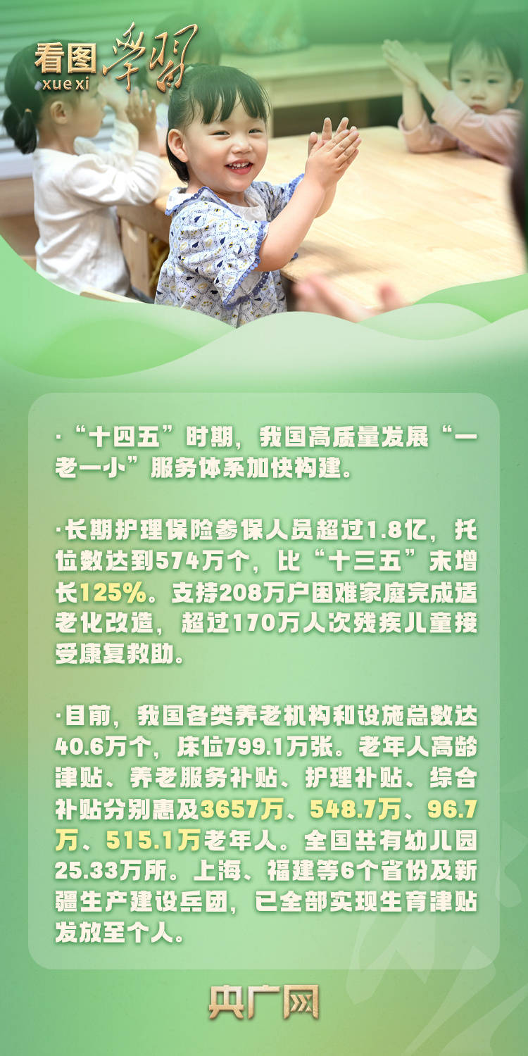 看图学习·改革为人民丨对“一老一小” 总书记特别关心