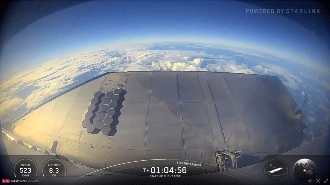 这次没有空中爆炸！1个小时飞越半个地球，马斯克星舰终于成功了，现场欢呼声、鼓掌声响成一片
