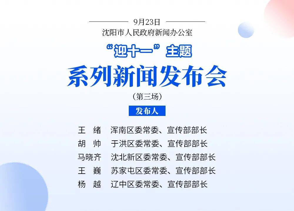 就在今天！浑南、于洪、沈北、苏家屯、辽中集体官宣！